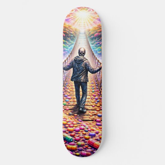 Psychedelic Bridge Journey Skateboard スケートボード (正面)