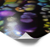 Psychedelic Bubble Burst Abstract Daisies  フォトプリント (角)