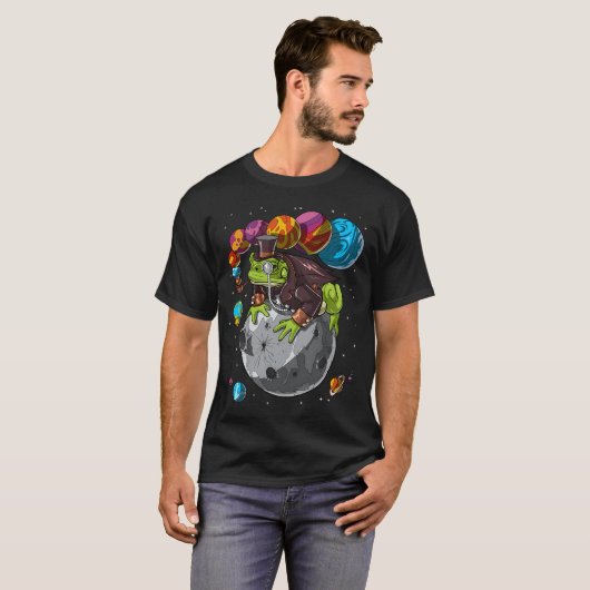Psychedelic Bufo Alvarius Toad Tシャツ (正面フル)
