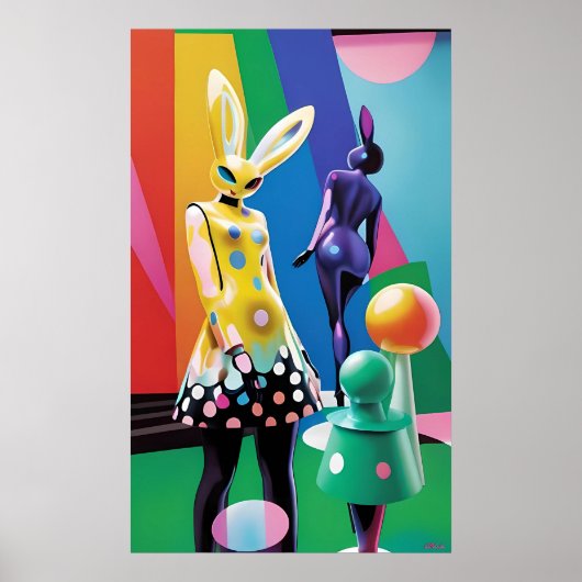 Psychedelic Bunny World ポスター (正面)