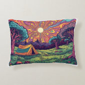 Psychedelic camping cushion アクセントクッション (正面)