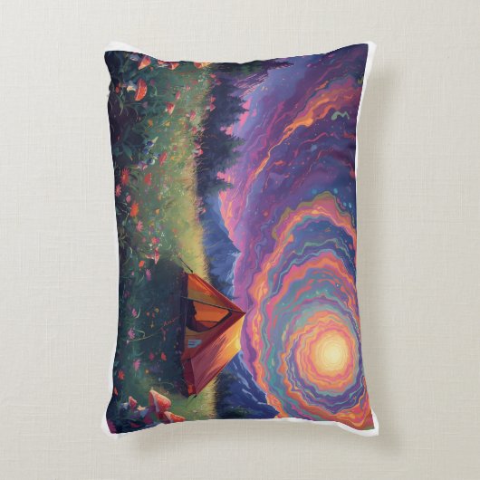 psychedelic camping cushion アクセントクッション (正面(垂直))