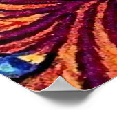 “Psychedelic Cat” by Louis Wain ポスター (角)