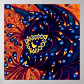 “Psychedelic Cat” by Louis Wain ポスター (正面)