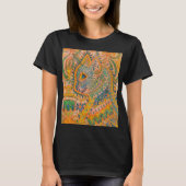 Psychedelic Cat by Louis Wain Tシャツ (正面)