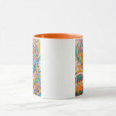 Psychedelic Cat, Louis Wain マグカップ (中央)
