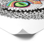 Psychedelic Cheshire Cat ポスター (角)