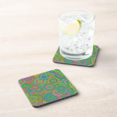 Psychedelic Circles Plastic Coaster コースター (右側)