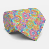 Psychedelic Colorful Custom Necktie Tie ネクタイ (ロール)
