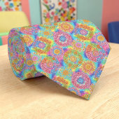 Psychedelic Colorful Custom Necktie Tie ネクタイ