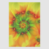 Psychedelic Colorful Modern Abstract Fractal Art 薄葉紙 (正面)