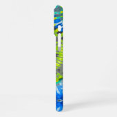 Psychedelic Colorful Tie Dye Custom Name Retro  iPhoneケース (左側面)