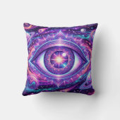 Psychedelic Cosmic Eye Design on Tees, Stickers, M クッション (裏面)