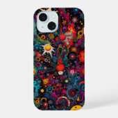 Psychedelic Cosmic Phone Case iPhone 15ケース (裏面)