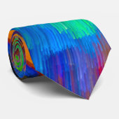 Psychedelic Crazy Rainbow Tie-dye Cosmic Neck Tie ネクタイ (ロール)
