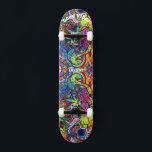 Psychedelic Decks for Skateboard スケートボード<br><div class="desc">Make this Psychedelic Decks for Skateboard your own by adding your text. To access advanced editing tools,  please go to "Personalize this template" and click on "Details",  scroll down and press the "click to customize further" link.</div>