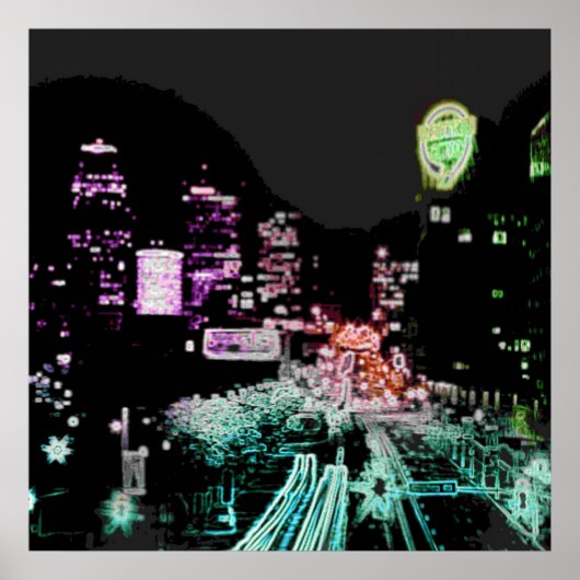 Psychedelic Downtown Kansas City ポスター (正面)