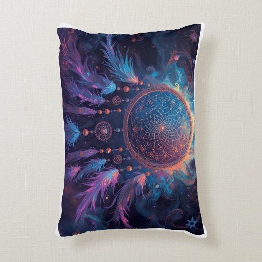 psychedelic dreamcatcher cushion アクセントクッション (正面(垂直))