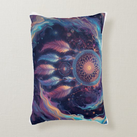 psychedelic dreamcatcher design  アクセントクッション (正面(垂直))