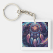 psychedelic dreamcatcher design キーホルダー (正面)
