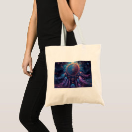 Psychedelic dreamcatcher tote bag トートバッグ