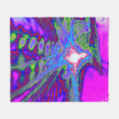 Psychedelic Energy Blanket フリースブランケット (正面(横))