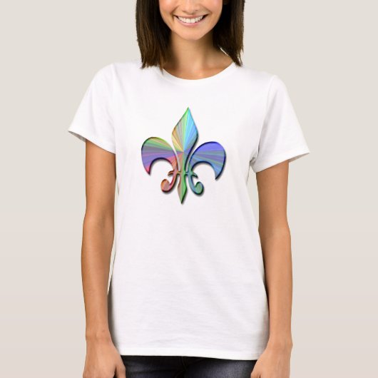 psychedelic Fleur de Lys Tシャツ (正面)