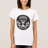Psychedelic Forest Deity Tシャツ (正面)