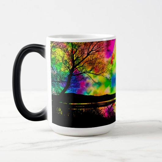 Psychedelic Forest Magic Coffee Mug モーフィングマグカップ (左)