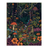 Psychedelic forest poster ポスター (正面)