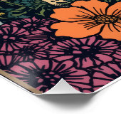 Psychedelic forest poster ポスター (コーナー)