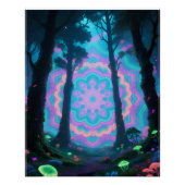 Psychedelic forest poster ポスター (正面)