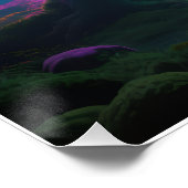 Psychedelic forest poster ポスター (コーナー)