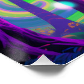 Psychedelic forest poster ポスター (コーナー)