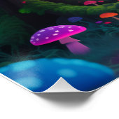 Psychedelic forest poster ポスター (コーナー)