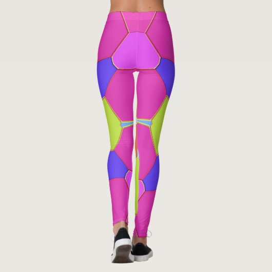 Psychedelic Fractal Burst Leggings レギンス (裏面)