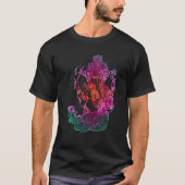 Psychedelic Ganesha Buddha Elephant Tシャツ (正面)