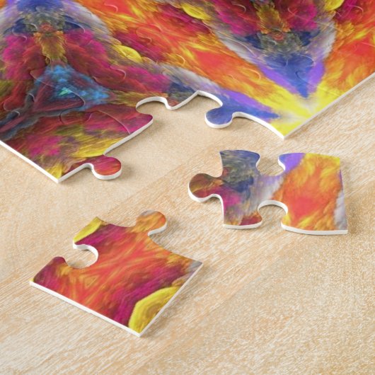 Psychedelic geometric 520 piece jigsaw puzzle ジグソーパズル (側面)