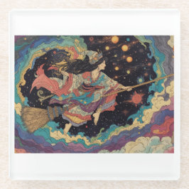 Psychedelic glass coaster ガラスコースター