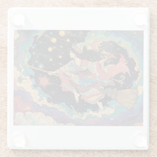 Psychedelic glass coaster ガラスコースター (裏面)