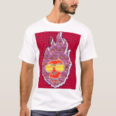 Psychedelic Heatwave Face Tee Tシャツ (正面)