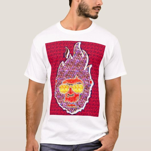 Psychedelic Heatwave Face Tee Tシャツ (正面)