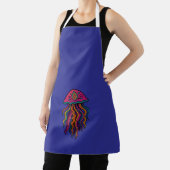 Psychedelic Jellyfish Apron | Bold Ocean Vibes エプロン (インサイチュ)