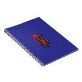 Psychedelic Jellyfish Spiral Notebook ノートブック (右側)