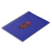 Psychedelic Jellyfish Spiral Notebook ノートブック (左側)