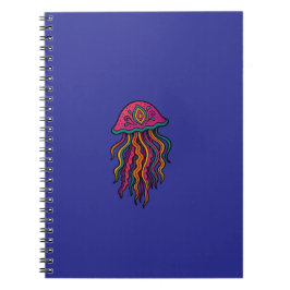 Psychedelic Jellyfish Spiral Notebook ノートブック