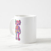Psychedelic Kaw コーヒーマグカップ (正面左)