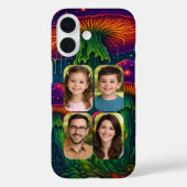Psychedelic Mushroom Collage Family Portrait Case-Mate iPhoneケース (裏面)