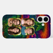Psychedelic Mushroom Collage Family Portrait Case-Mate iPhoneケース (裏面 (横))