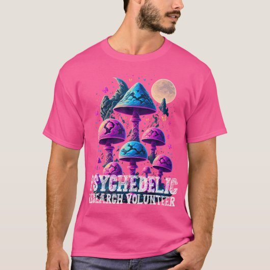 Psychedelic Mushroom Research Volunteer Funny Magi Tシャツ (正面)